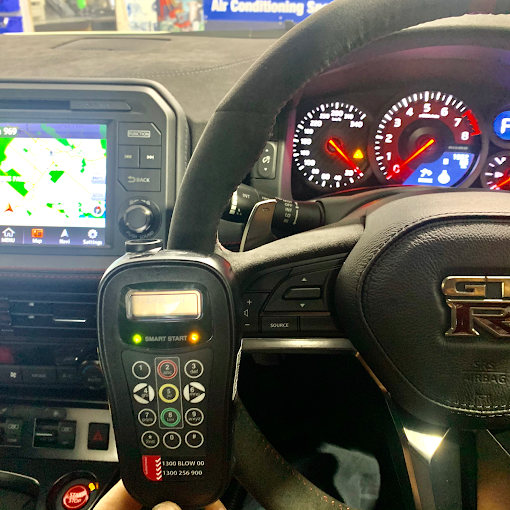 Alcohol interlock fitted in a Nissan GT-R